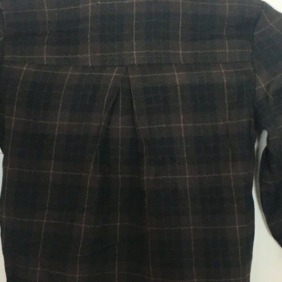 BLANK NYC Cotton Black Brown Plaid Girls Big Girl Size 4 NWT - Picture 3 of 8